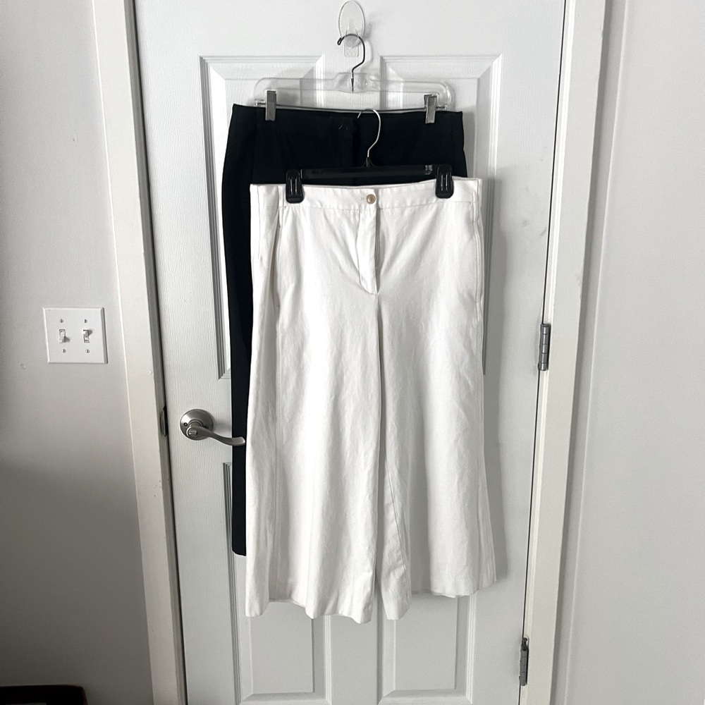 2 Pairs of Ann Taylor wide leg pants- Sz 10